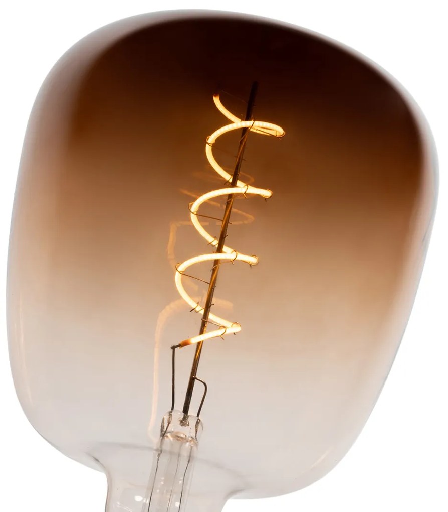 Комплект от 5 димируеми LED крушки E27 G140 кафяви 4.9W 110 lm 1800K
