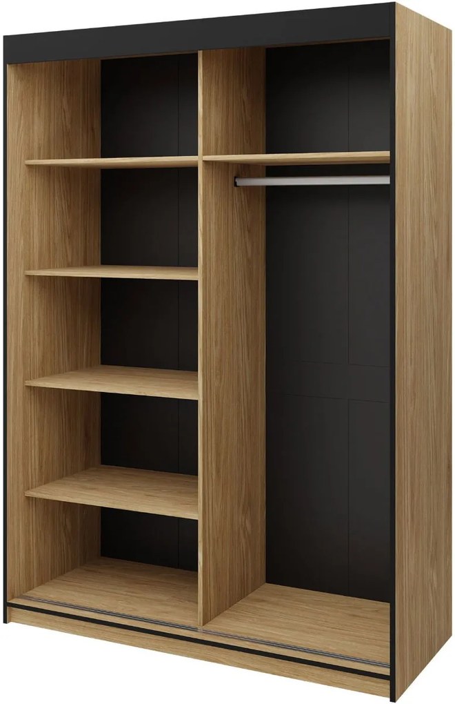 Гардероб Aston II с плъзгащи-Fusiko-Mavro