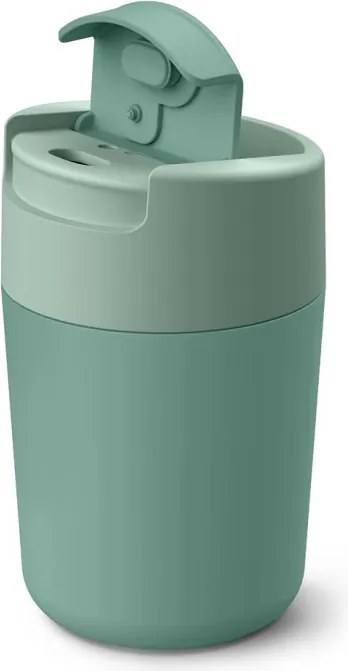 Термочаша Joseph Joseph Sipp 81122, Запечатваща се капачка, 340 мл, Без BPA, Полипропилен, Зелен