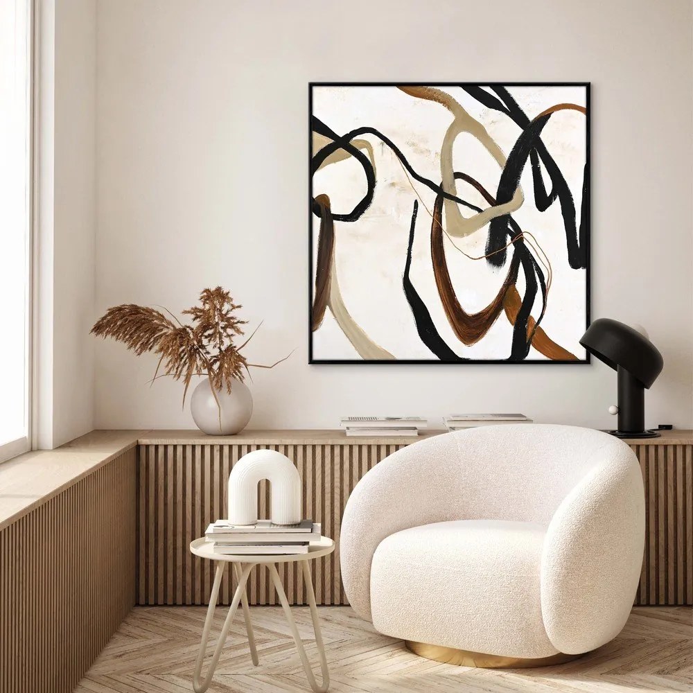 Ръчно рисувана картина 100x100 cm Once Again – Malerifabrikken