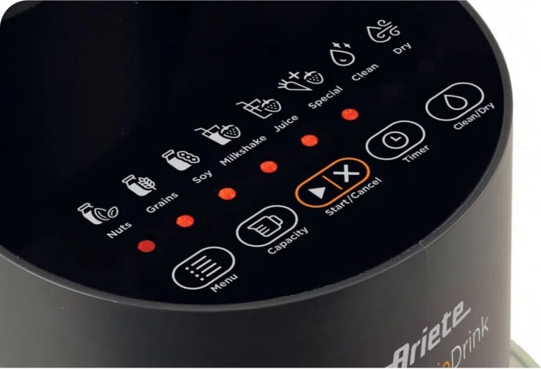 Уред за растително мляко Ariete My Veggie Drink 0650/00, 1200W, 1.5 литра, Самопочистване, Таймер, Черен