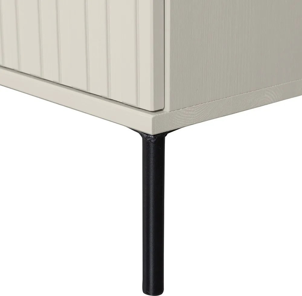 Светлосива маса за телевизор от масивен бор 150x56x44 cm New Gravure – WOOOD