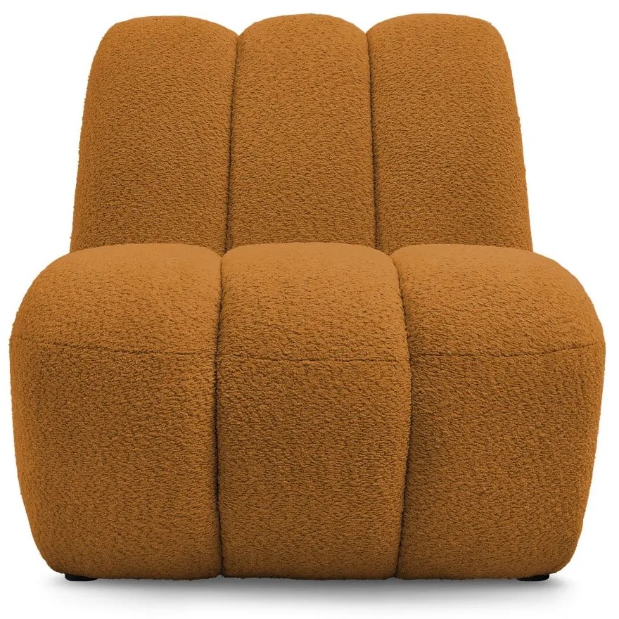 Кресло от прежда с примки от букле в цвят горчица Janissaire – Bobochic Paris