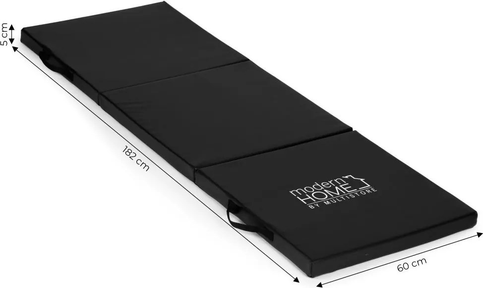 Гимнастически матрак черен 182 x 60 cm