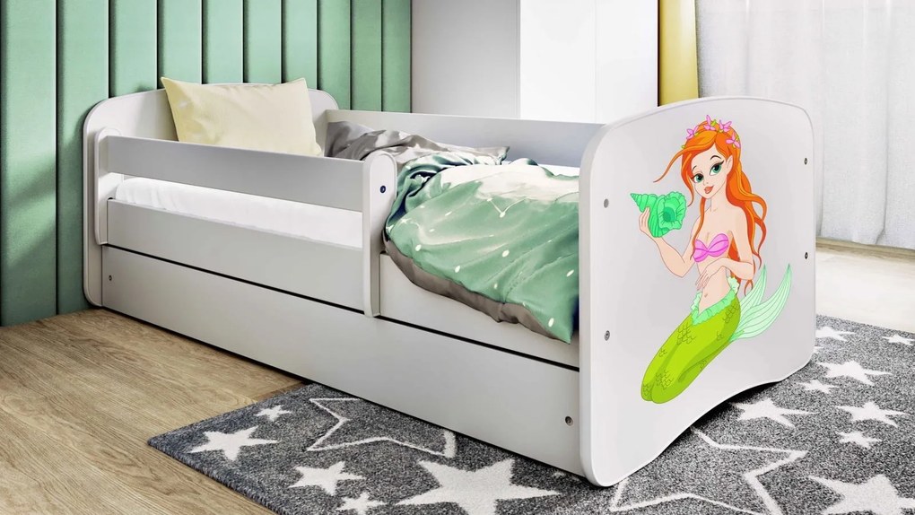 Детско легло Babydreams Cartoon-Leuko-160 x 80-Mermaid