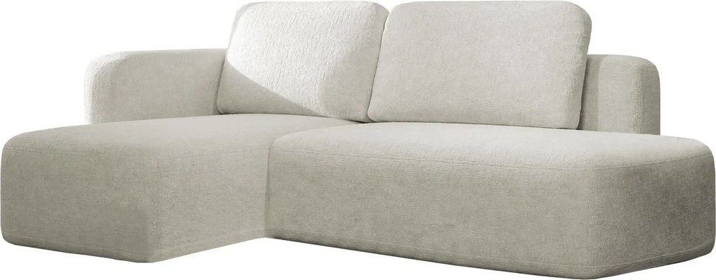 Ъглов диван Cozy-Екрю-Ляв