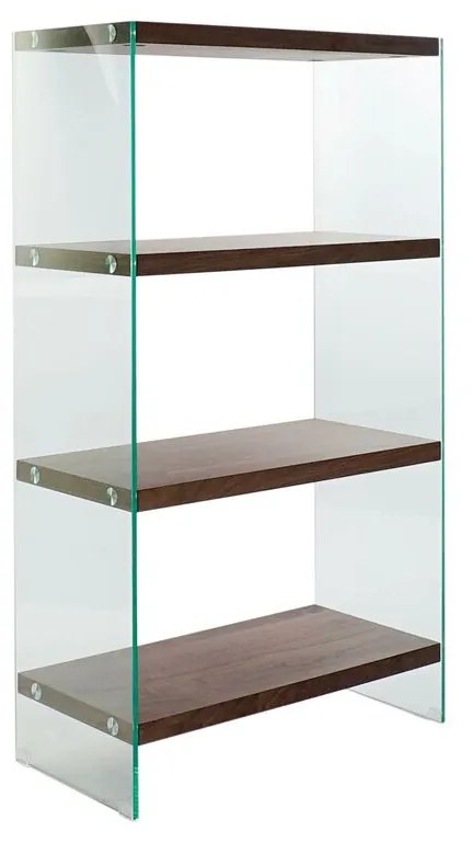 Лавица DKD Home Decor 80 x 40 x 150 cm Кристал Oрех Тъмно сив Дървен MDF
