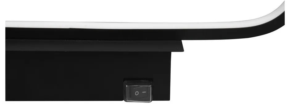 Матово черно LED осветление за стена (дължина 60 см) Gianni - Trio