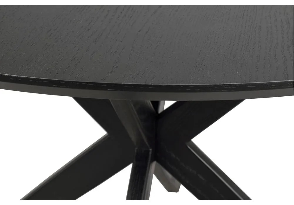 Кръгла маса за хранене с дъбов плот 120x120 cm Calverton - Rowico