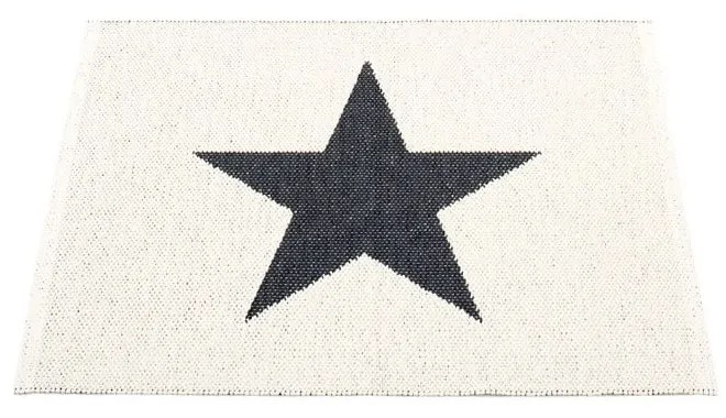 Черно-бял килим за открито и закрито 70x90 cm Viggo Black – Pappelina