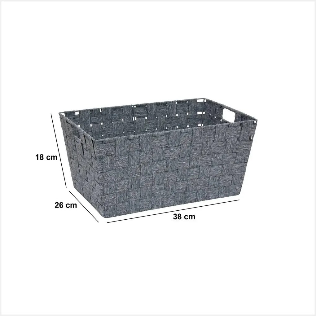 Кош за съхранение 5five Lise, Скосен, 38x26x18 cm - Бежов
