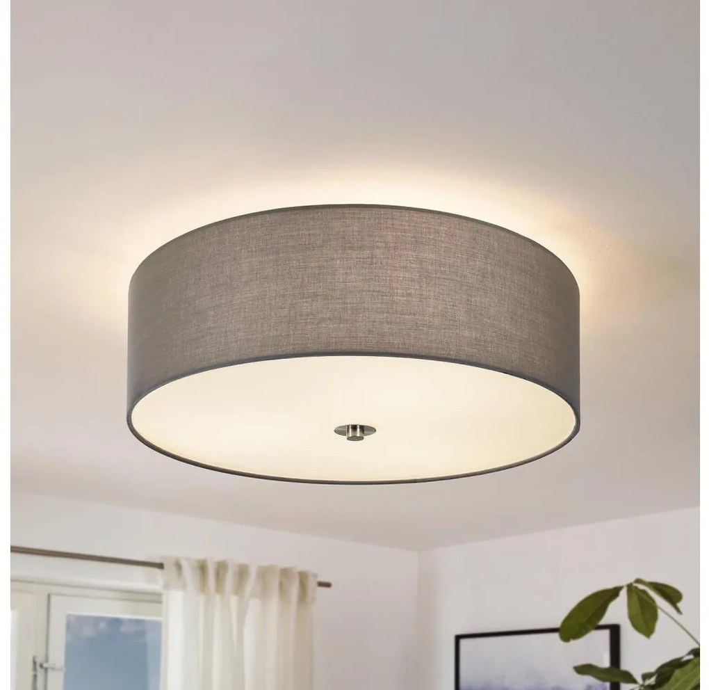 Eglo 55277 - Таванно осветително тяло PASTERI 3xE27/25W/230V, диаметър 47,5 см, сиво