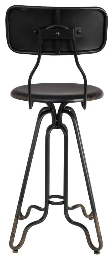 Черен метален висок стол , височина 88 cm Ovid - Dutchbone