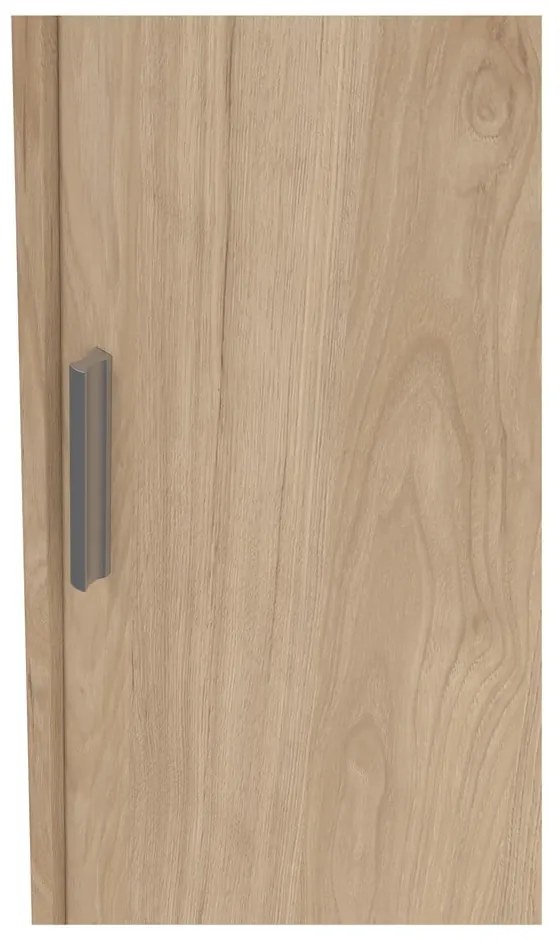 Гардероб от дъбов декор с плъзгащи се врати в естествен цвят 177x200x60 cm Naia – Tvilum