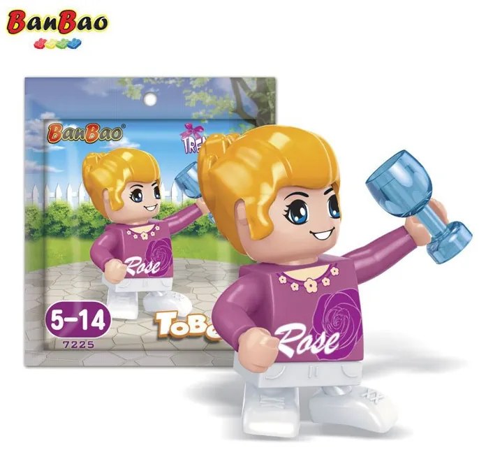 BanBao - Конструктор мини фигурка Момиче с чаша