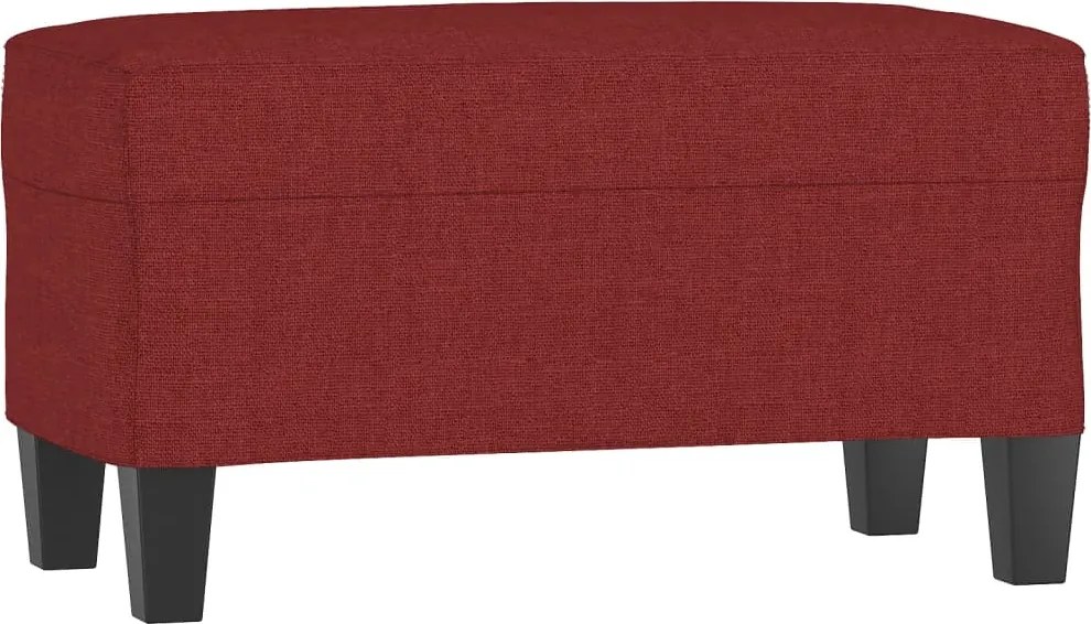 349437 vidaXL Пейка, виненочервен, 70x35x41 см, плат