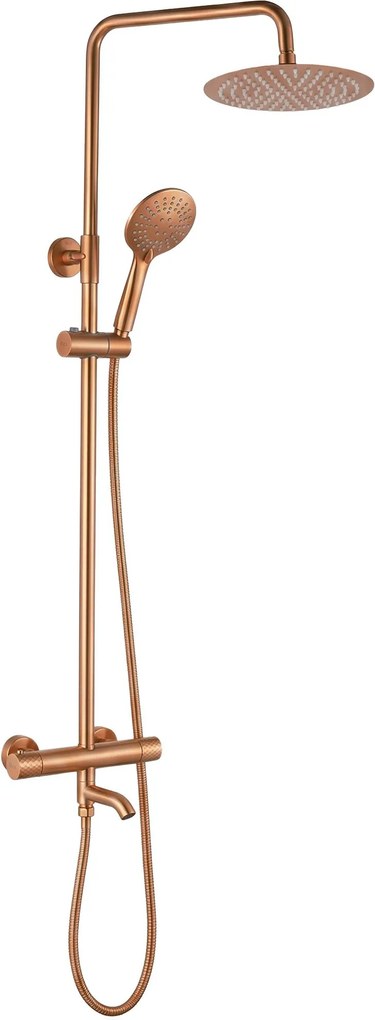 Душ система с Термостат Rea Lungo Diamond Copper Brush