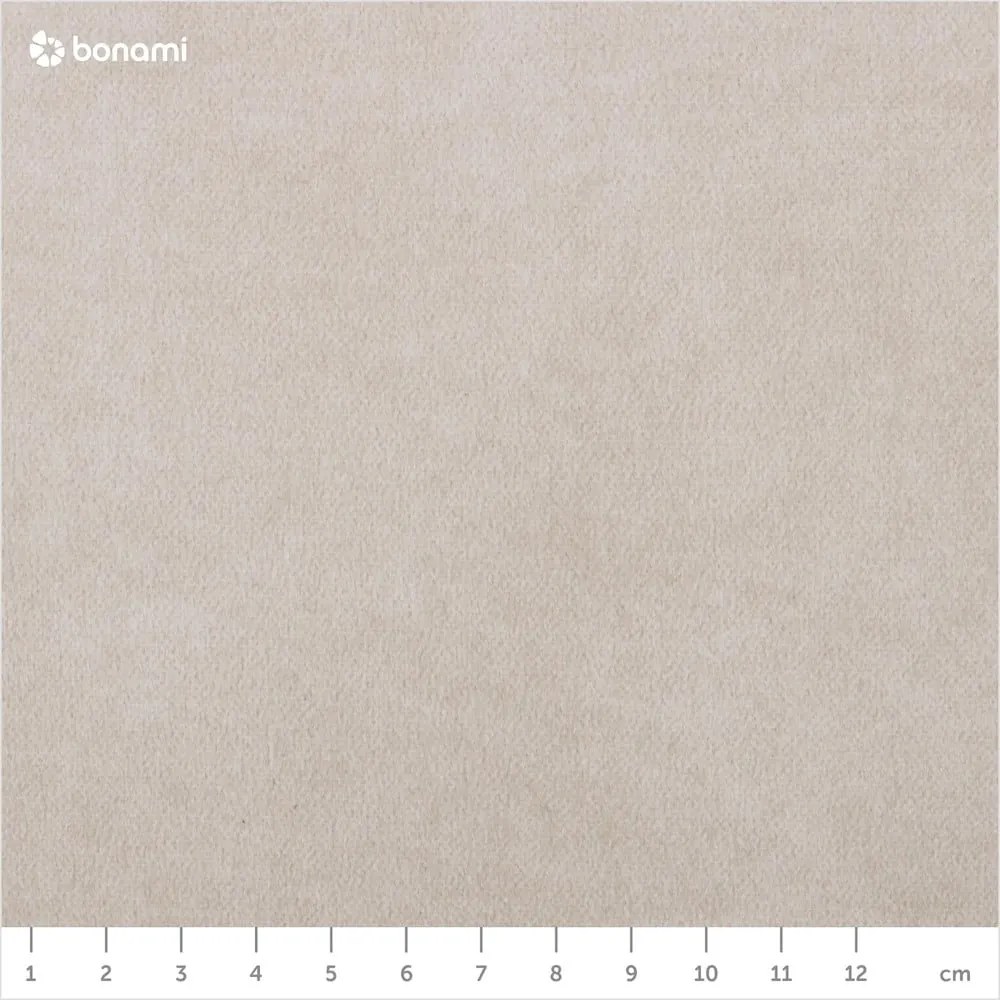 Бежово двойно легло 160x200 cm тапицирано с включена подматрачна рамка Tulsa – Ropez