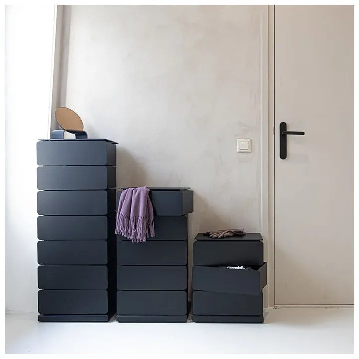 Черен метален скрин 37x98,5 cm Joey - Spinder Design