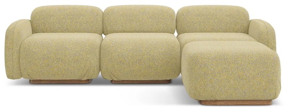 Жълт модулен ъглов диван (променлив) Ailani – Makamii