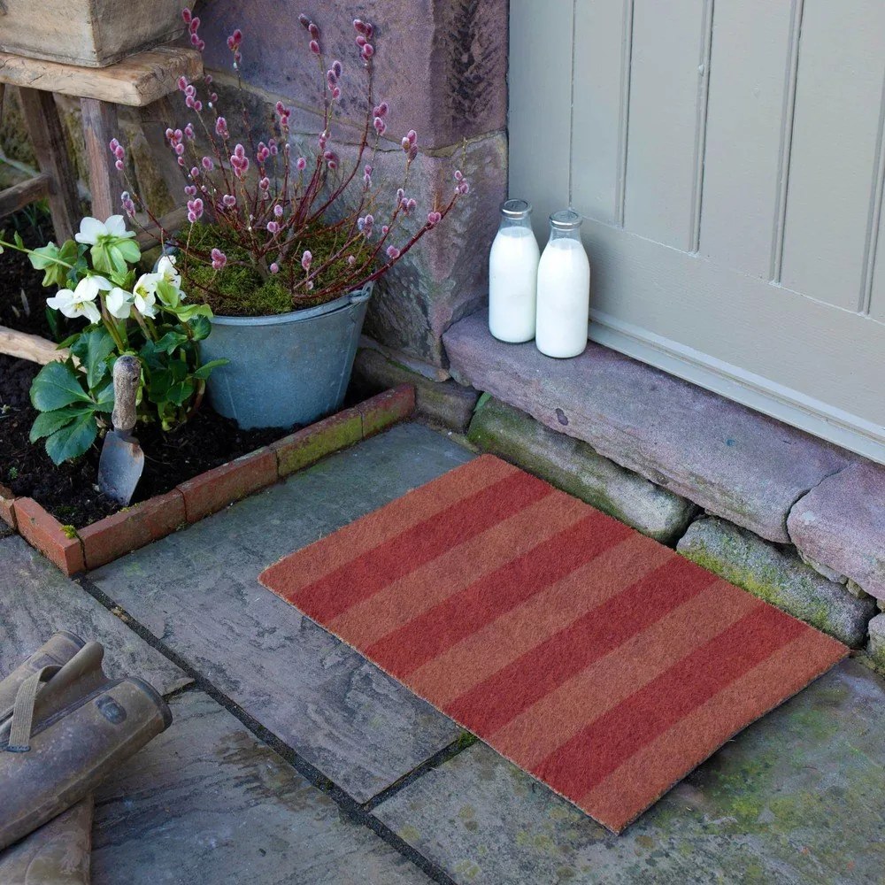 Изтривалка от кокосови влакна 40x60 cm Pink Stripe – Artsy Doormats