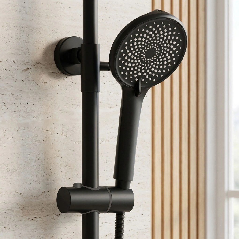 Комплект за душ Rea Rivo Black