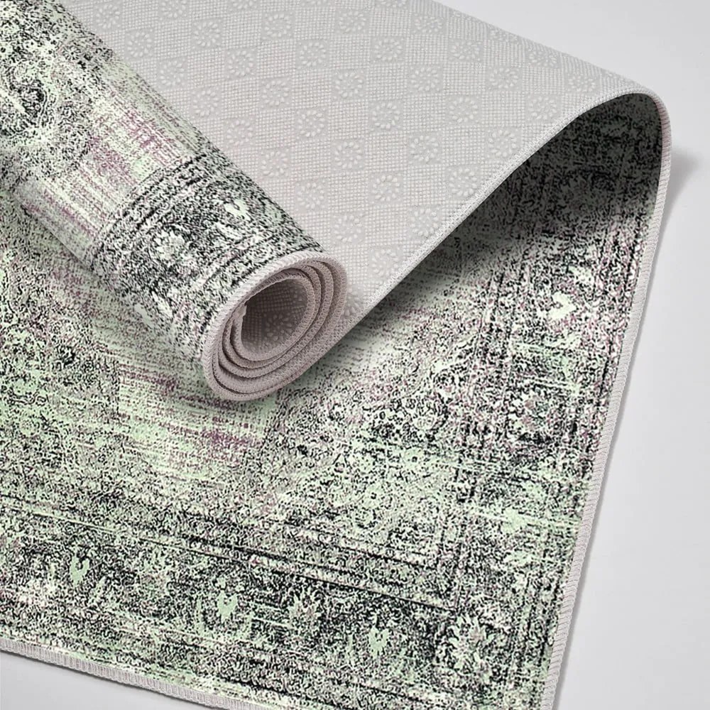 Зелени-сиви килими за баня в комплект от 2 бр. 60x100 cm – Foutastic