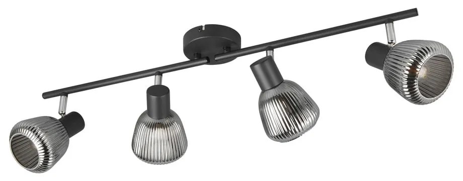 Черен прожектор ø 10 cm Tarifa – Trio