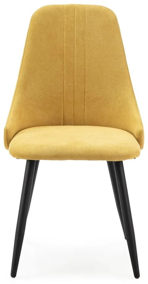 Жълти трапезни столове в комплект от 4 броя Mani - Marckeric