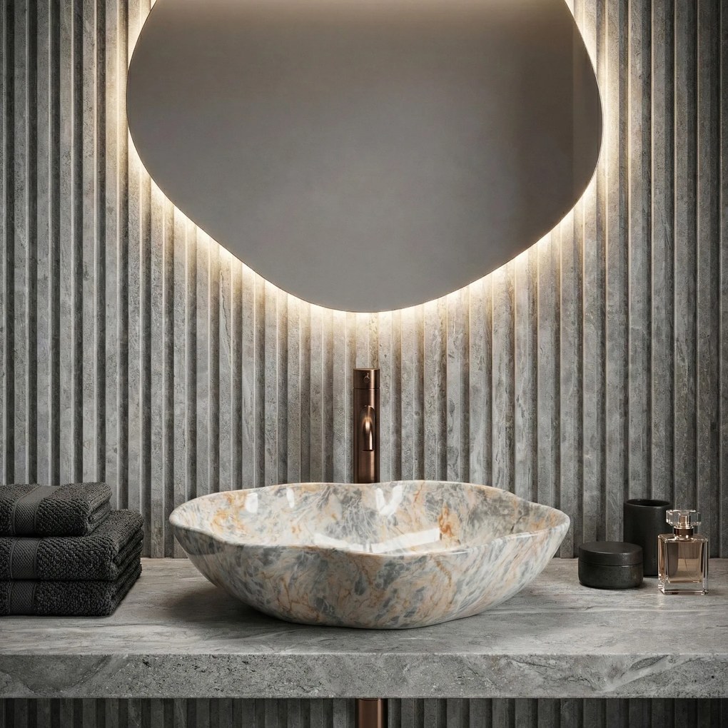 Умивалник за плот Rea Pearl Ruststone