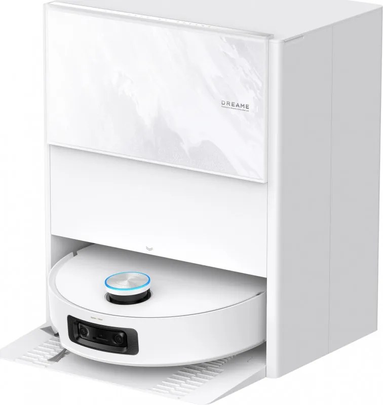 Прахосмукачка робот Dreame Aqua 10 Ultra Track RLR81CE-WH, 25000 Pa, 200 мин, 3.5/4 л, Сухо/мокро, AI камери, VersaLift DToF, Автоматично почистване на моп при 100°C, Бял