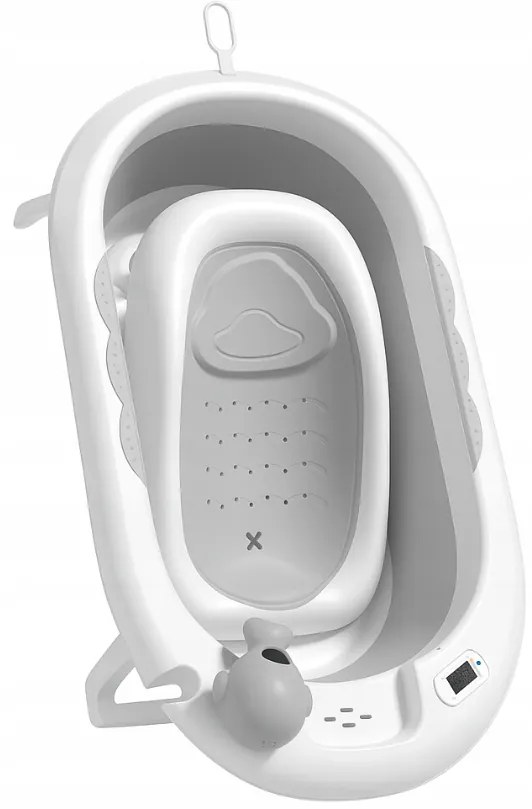 Сгъваема бебешка вана VAIANA PREMIUM с шезлонг и стойка - повече цветове Бежово