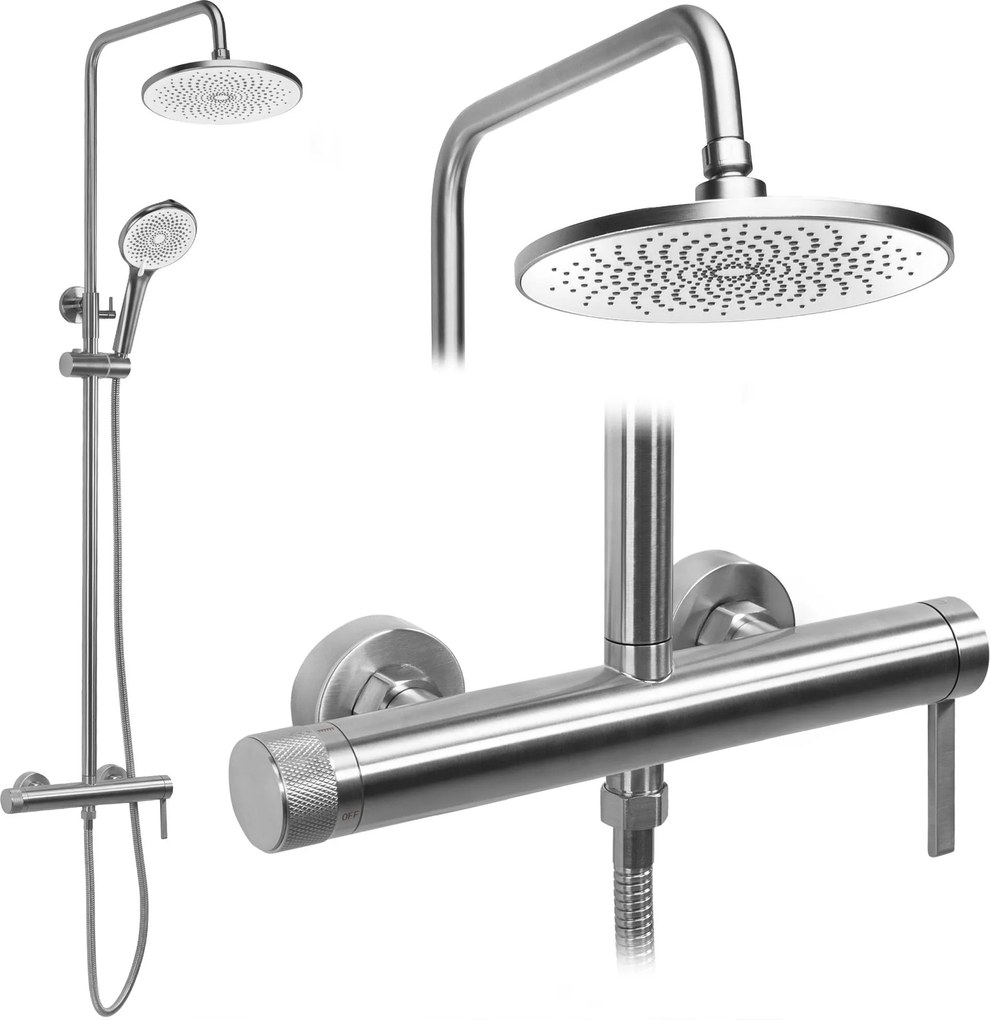 Комплект за душ Rea Rivo Brush Nickel