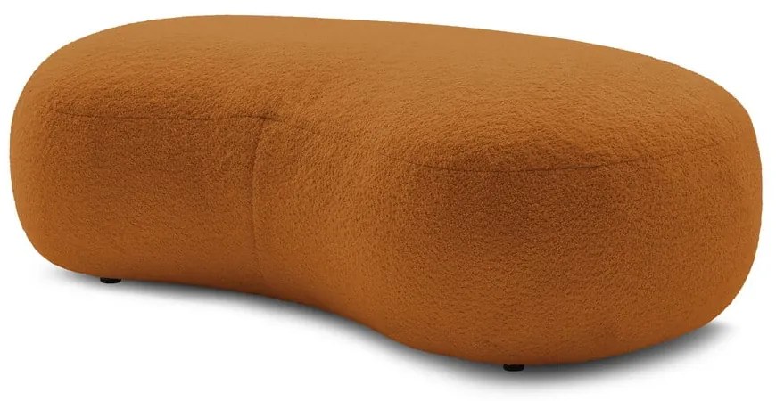 Табуретка от букле в цвят горчица Saint-Germain - Bobochic Paris