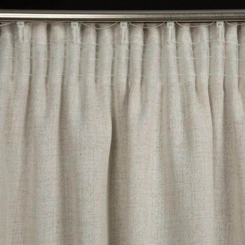 Бежова декоративна завеса с фин гланц Ширина: 140 см | Дължина: 280 см