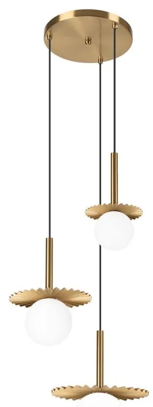 Полилей на кабел CHITA 3xG9/5W/230V златен