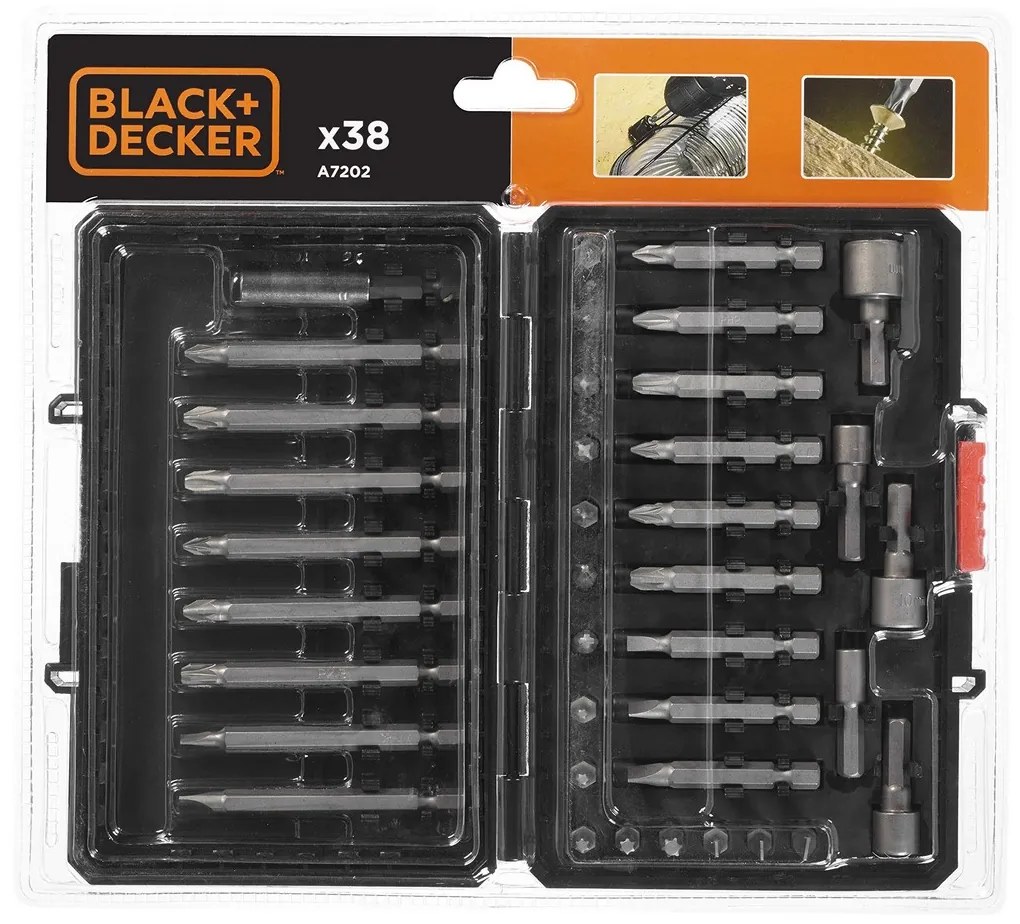 Съвет набор Black &amp; Decker A7202-XJ 38 Части