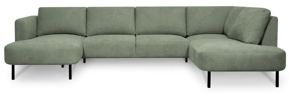 Зелен ъглов диван (десен ъгъл/"U" форма) Hero – Scandic