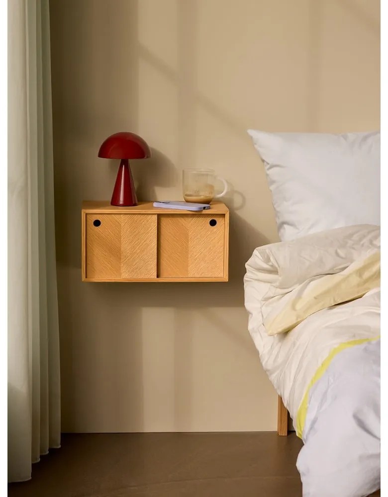 Стенен рафт от дъб Херингбон - Hübsch