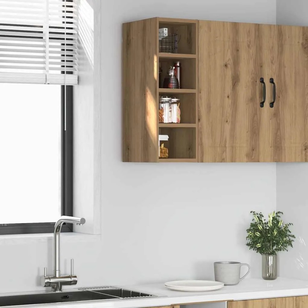 854165 vidaXL Висящ шкаф Riga Artisan Oak 20x29,5x60 cm Инженерна дървесина