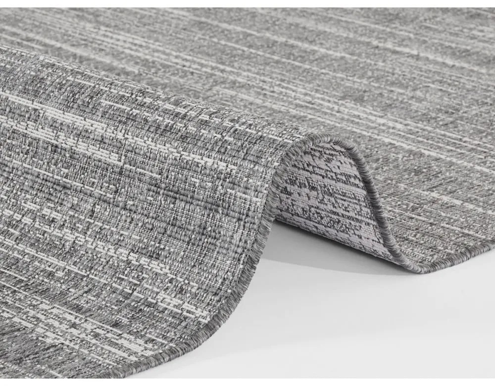 Сив външен килим 150x80 cm Gemini - Elle Decoration