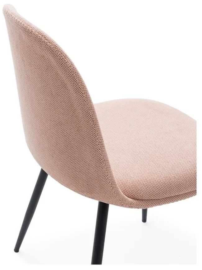 Светлорозови трапезни столове в комплект от 4 бр. Malila – Marckeric