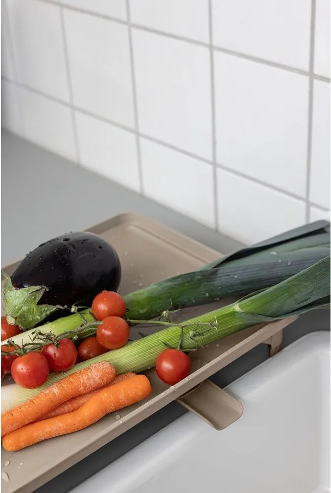 Бежова двуетажна тавичка за оттичане 42x29 cm Dry-It – Mette Ditmer Denmark