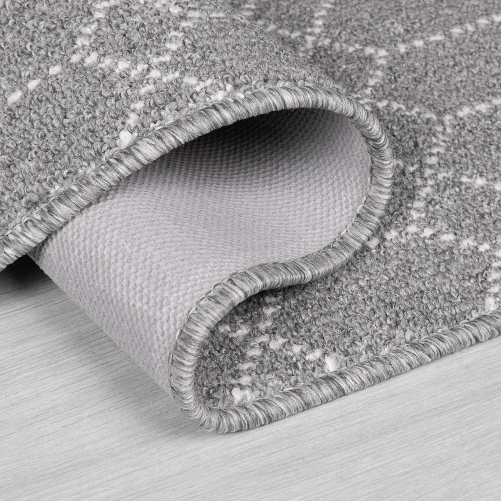 Светлосива пътека подходяща за пране 57x230 cm Argyll – Flair Rugs