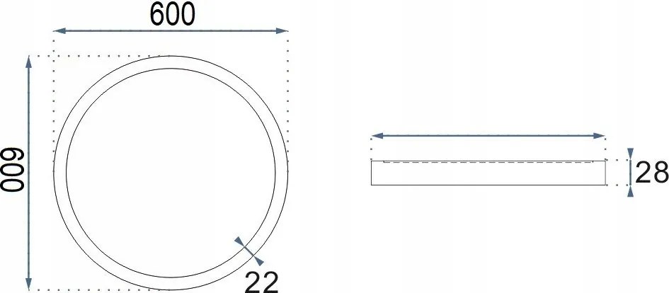 LED ПАНЕЛ ВГРАДЕН Round White 42W