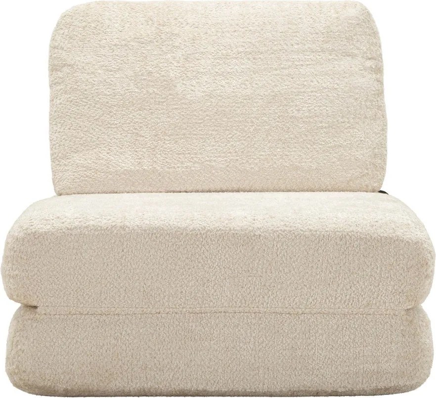 Бяло разтегаемо кресло от букле Faster – Mauro Ferretti