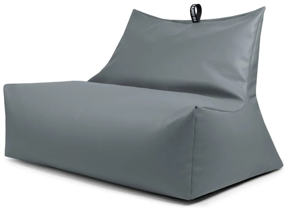 Сив пуф от изкуствена кожа Icy Sofa – So Soft?