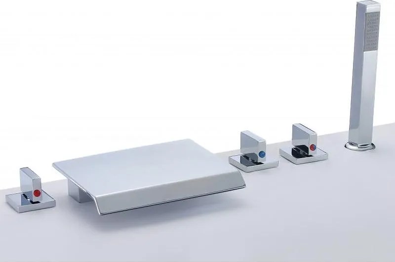 Смесител за вана ICL 6218155, месинг, със слушалка и превключвател