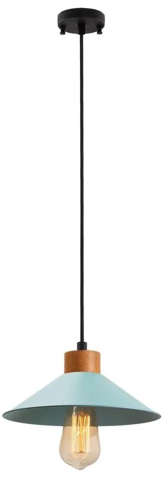 Пендел на кабел MANAVGAT 1xE27/40W/230V син/кафяв