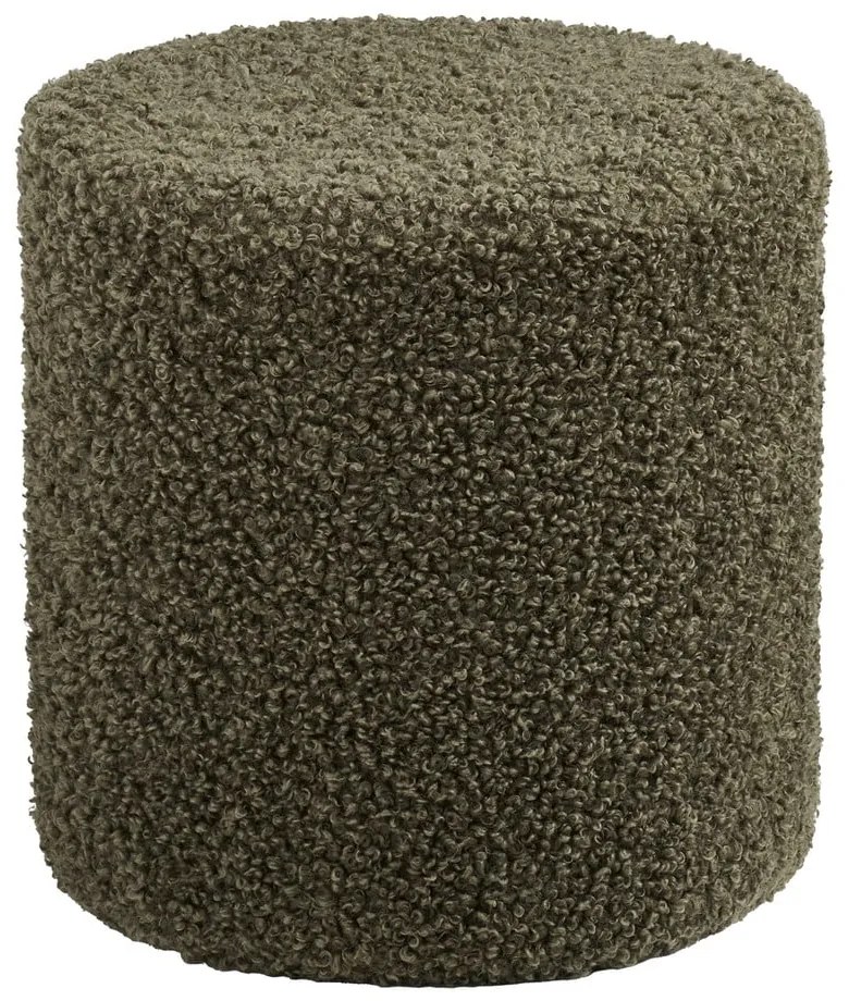 Зелена табуретка от прежда с примки от букле Ejby – House Nordic